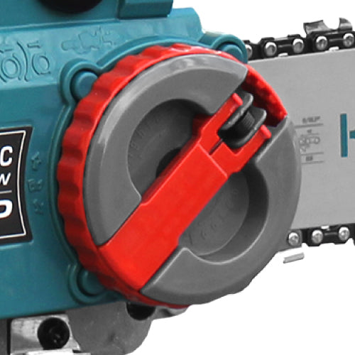 Tool-free chain tensioning mechanism