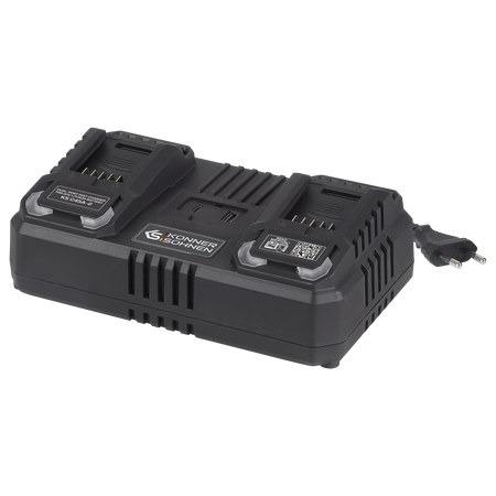Dual charger for rechargeable batteries 20V KS C45A-2