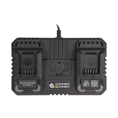 Dobbelt oplader til genopladelige batterier 20V KS C45A-2