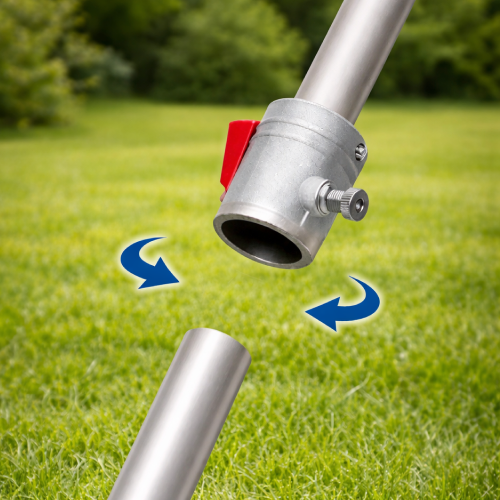 Skládací hřídel s spolehlivým hliníkovým konektorem