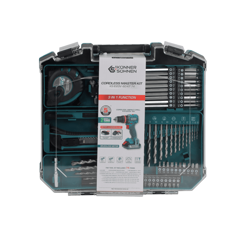 Zestaw Mistrzowski Bezprzewodowy KS ID20V-60 KIT 74 PLUS