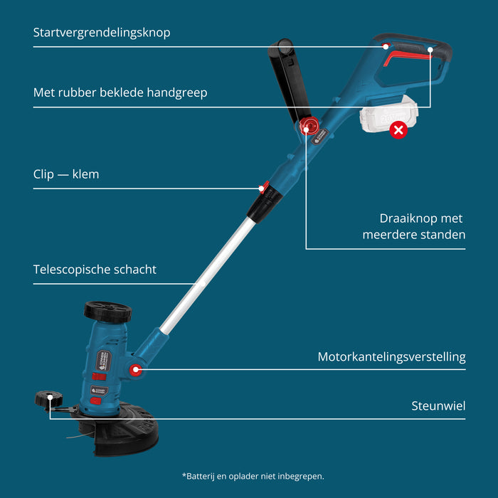 Snoerloze Multifunctionele Trimmer KS MFT-20V