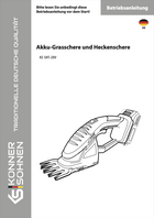 Snoerloze grasschaar & heggenschaar KS SHT-20V