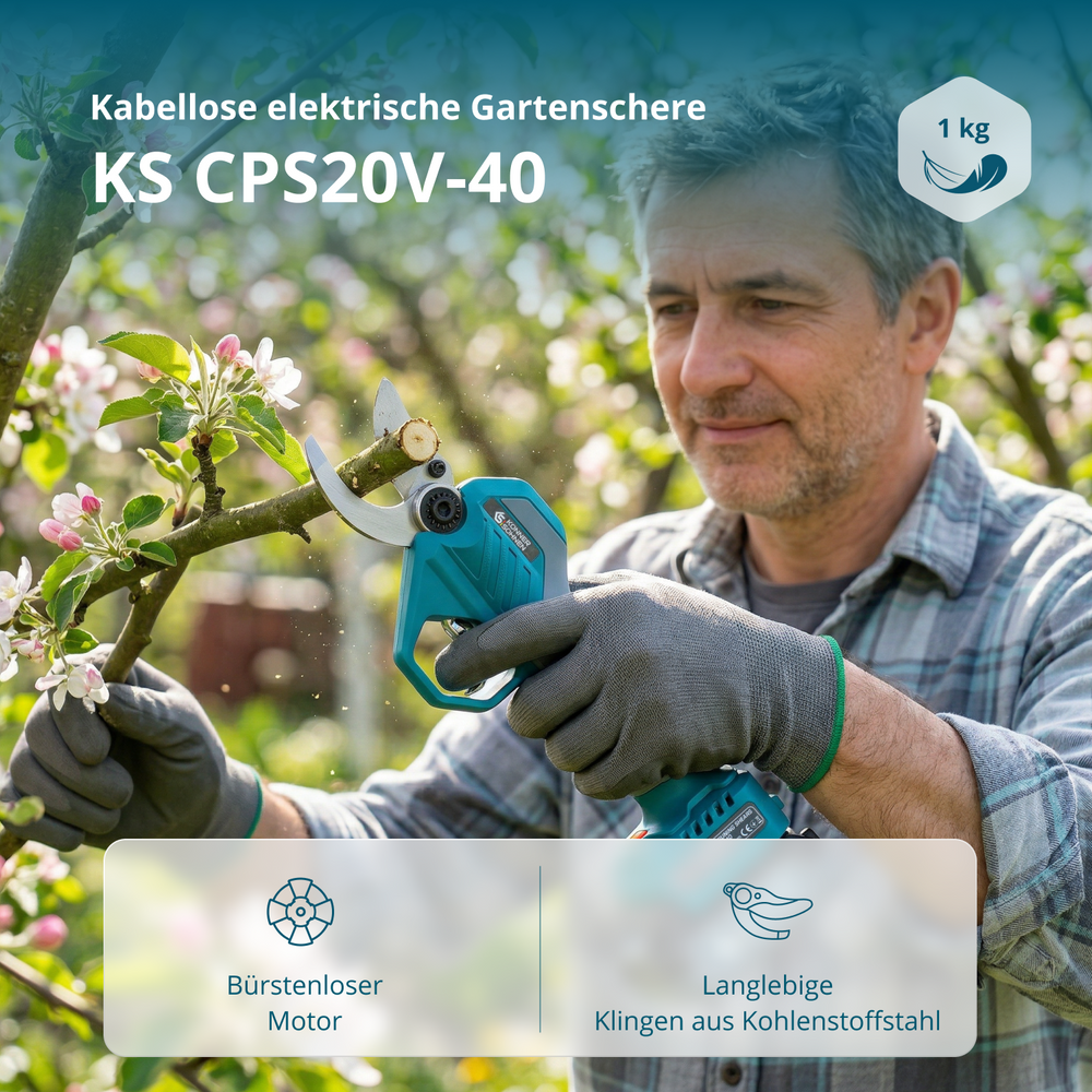 Ledningsfri Elektrisk Beskæresaks KS CPS20V-40