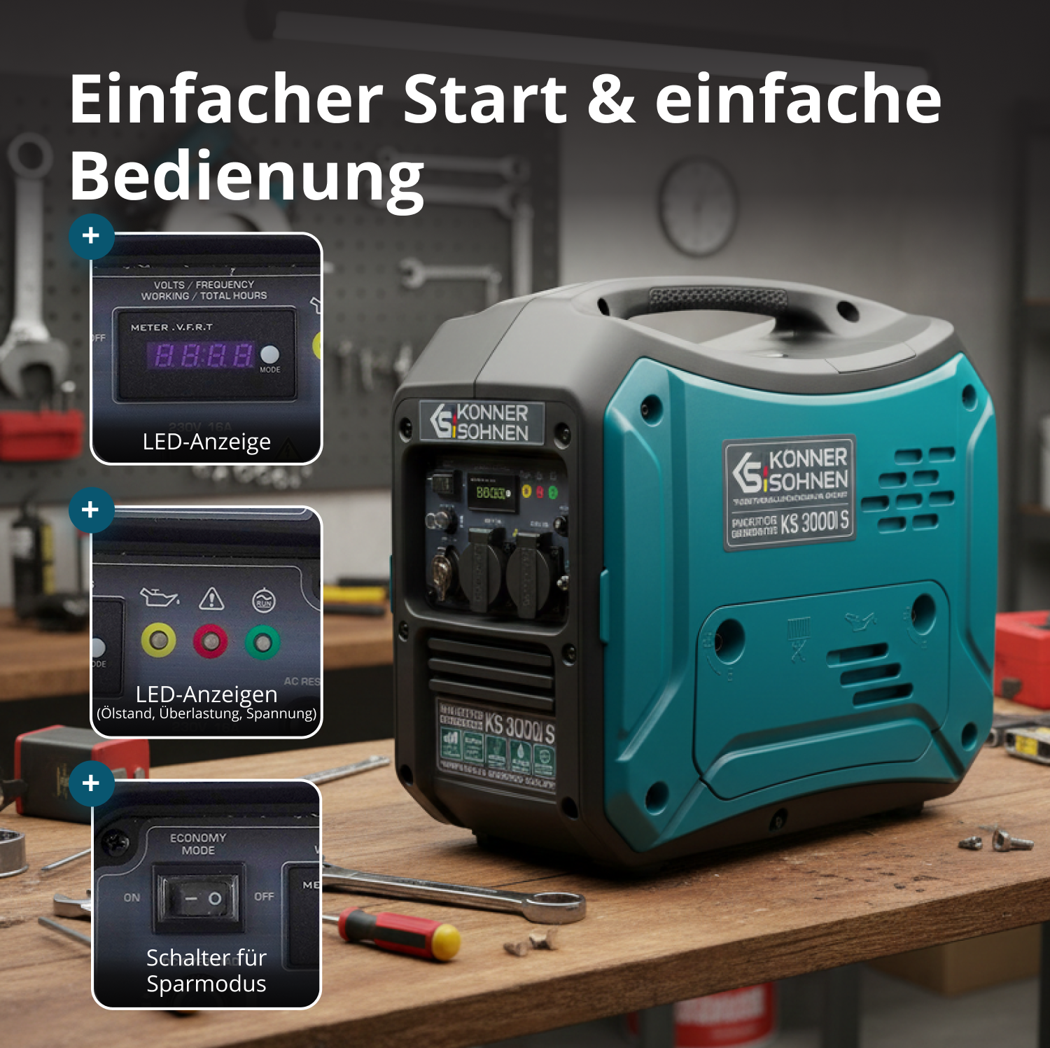 Invertorový generátor KS 3000i S