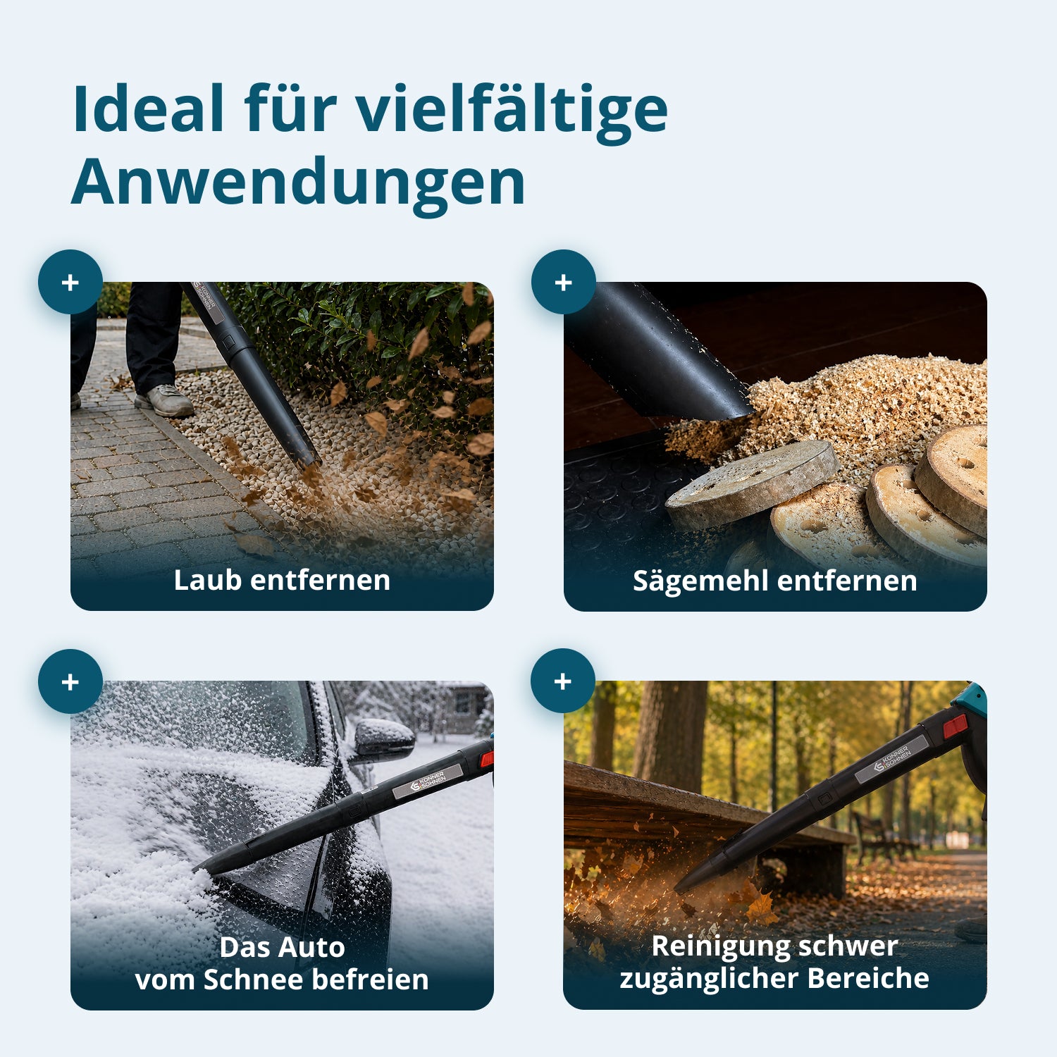 Trådlös trädgårdssug-blower KS LBV-40V