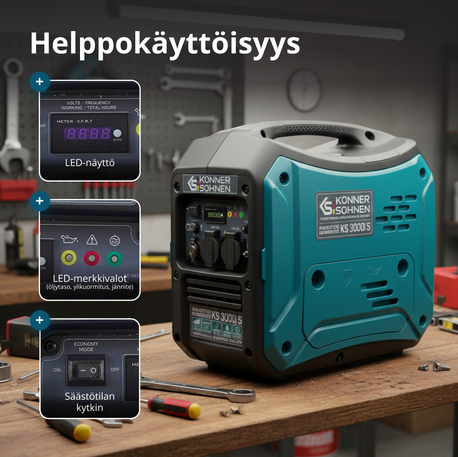 Invertterigeneraattori KS 3000i S