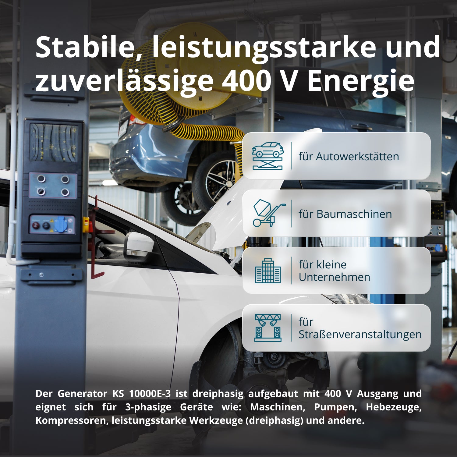 Γεννήτρια βενζίνης «Könner & Söhnen» KS 10000E-3