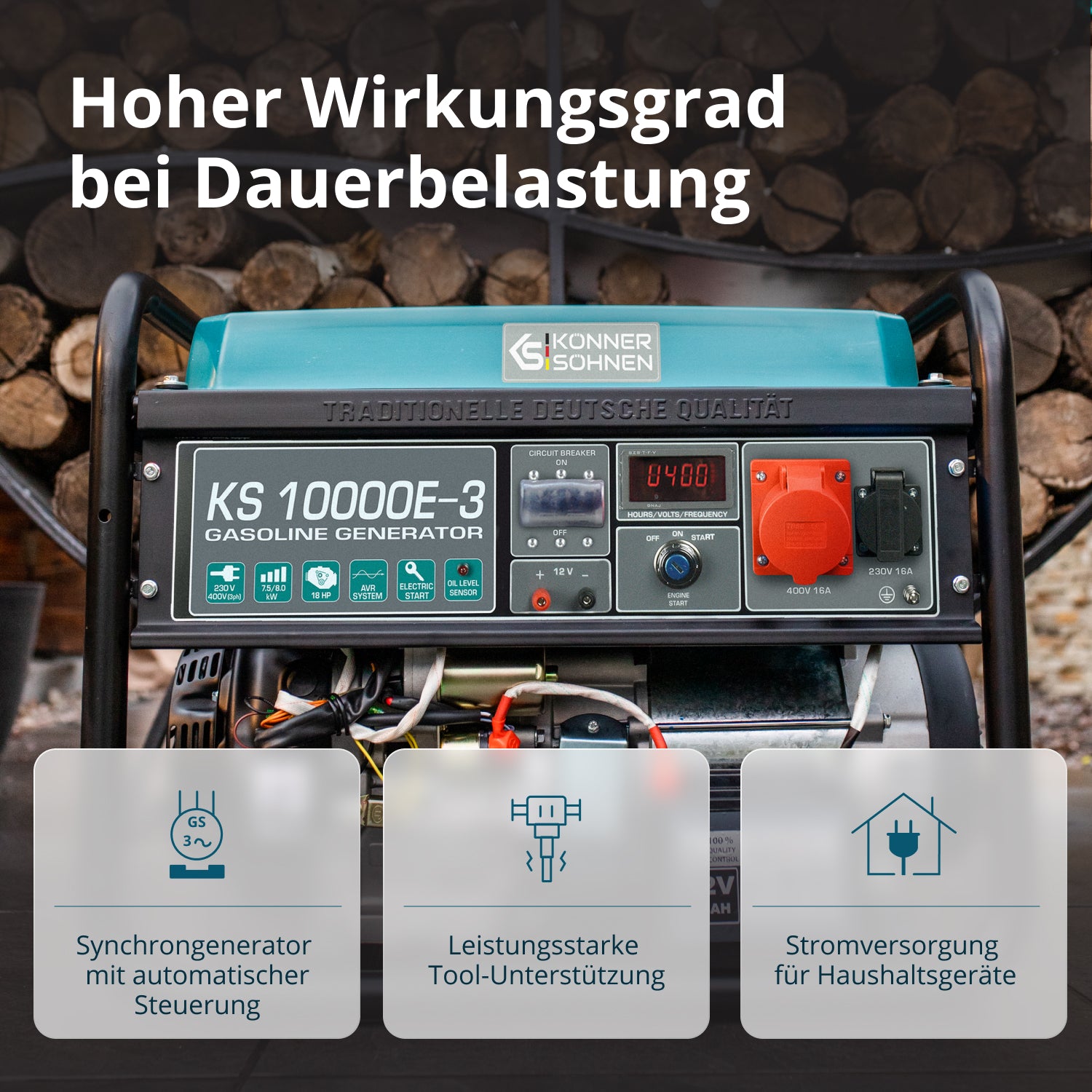 Γεννήτρια βενζίνης «Könner & Söhnen» KS 10000E-3