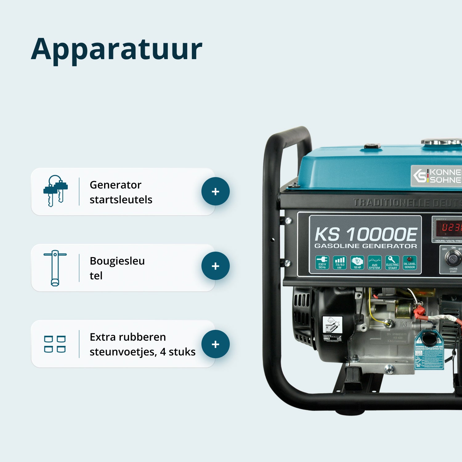 Benzinegenerator "Könner & Söhnen" KS 10000E