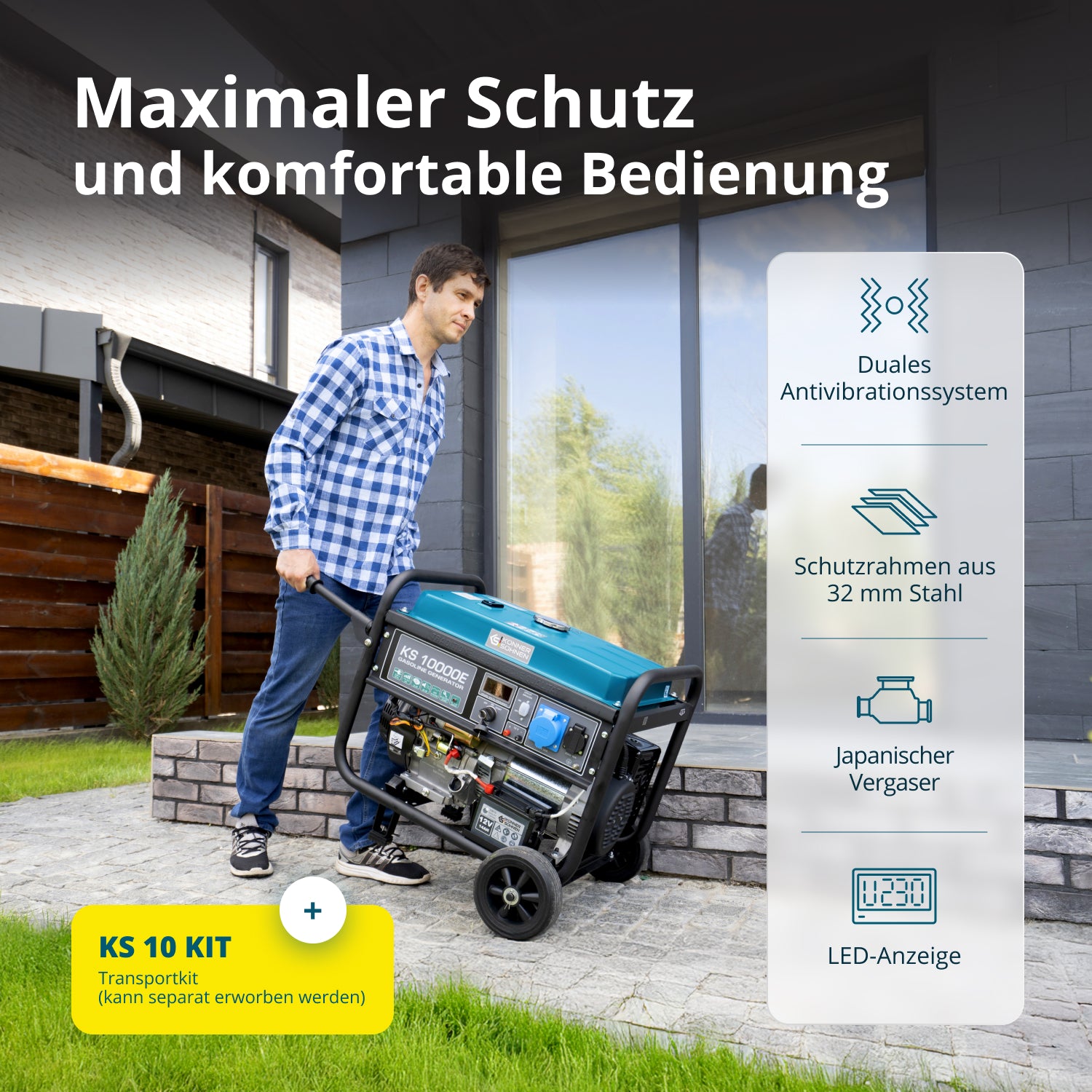 Benzin-Generator "Könner & Söhnen" KS 10000E