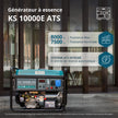 Groupe électrogène à essence "Könner & Söhnen" KS 10000E ATS thumbnail