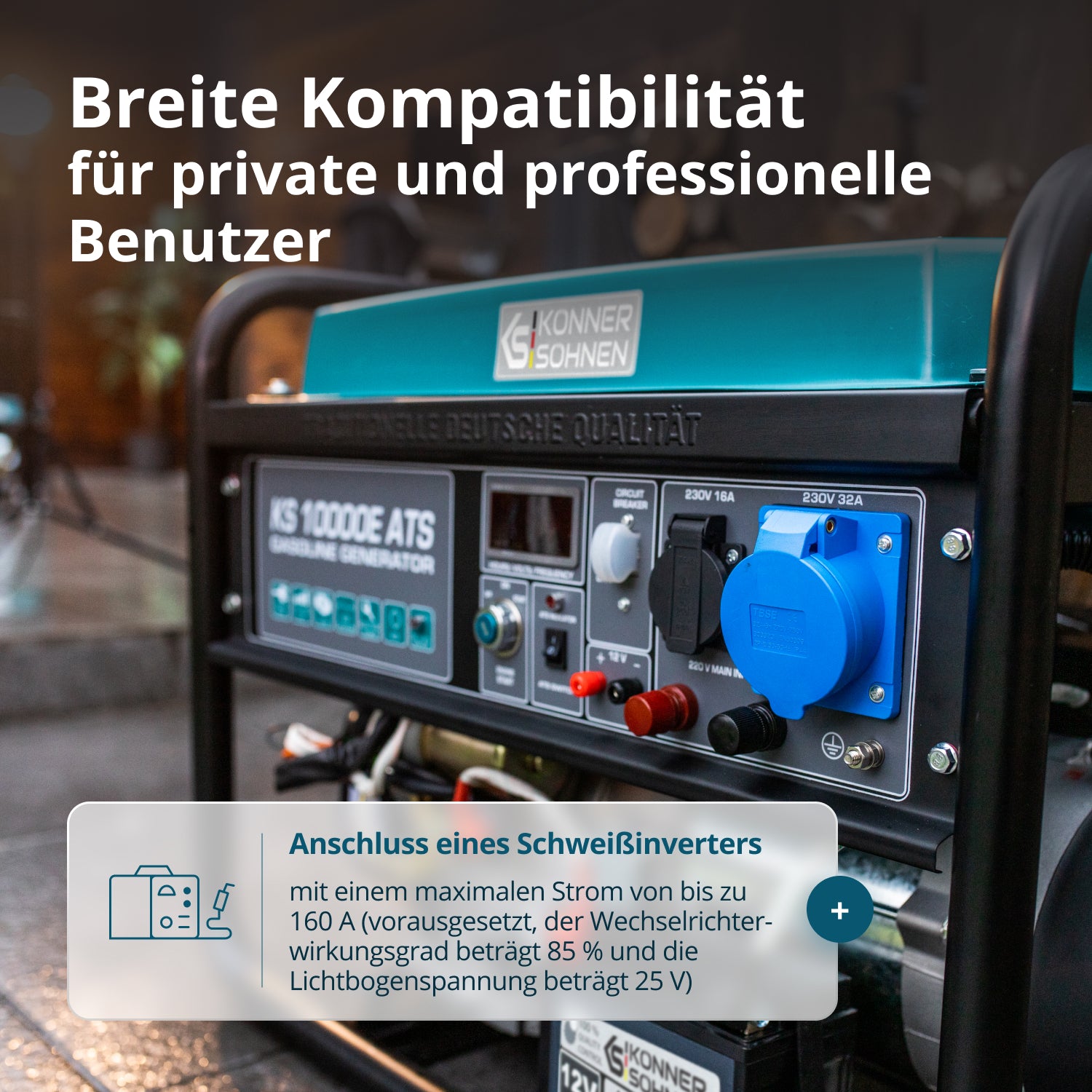 Benzin-Generator "Könner & Söhnen" KS 10000E ATS