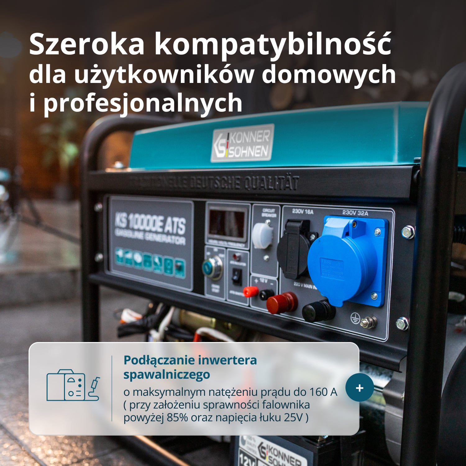 Generator benzynowy „Könner & Söhnen” KS 10000E ATS