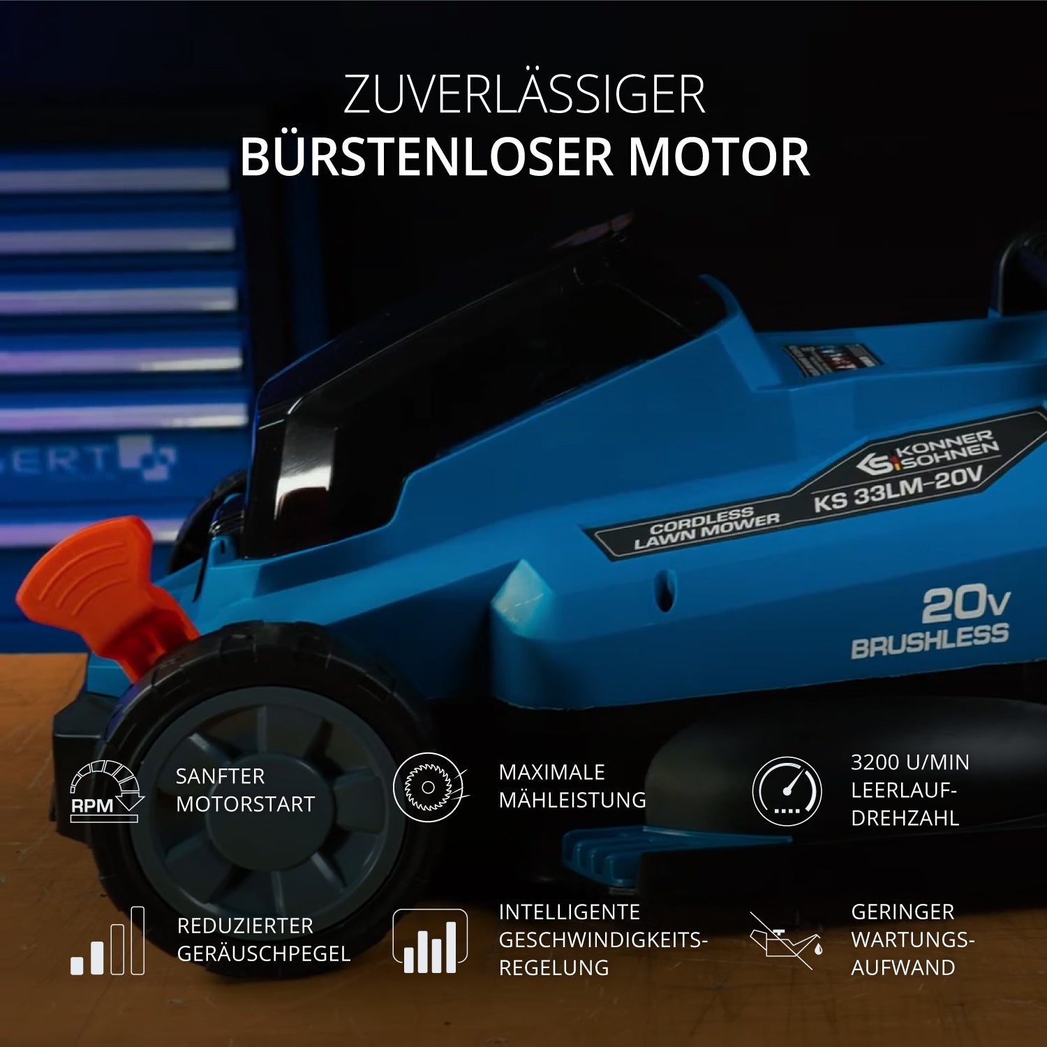 Ledningsfri plæneklipper KS 33LM-20V