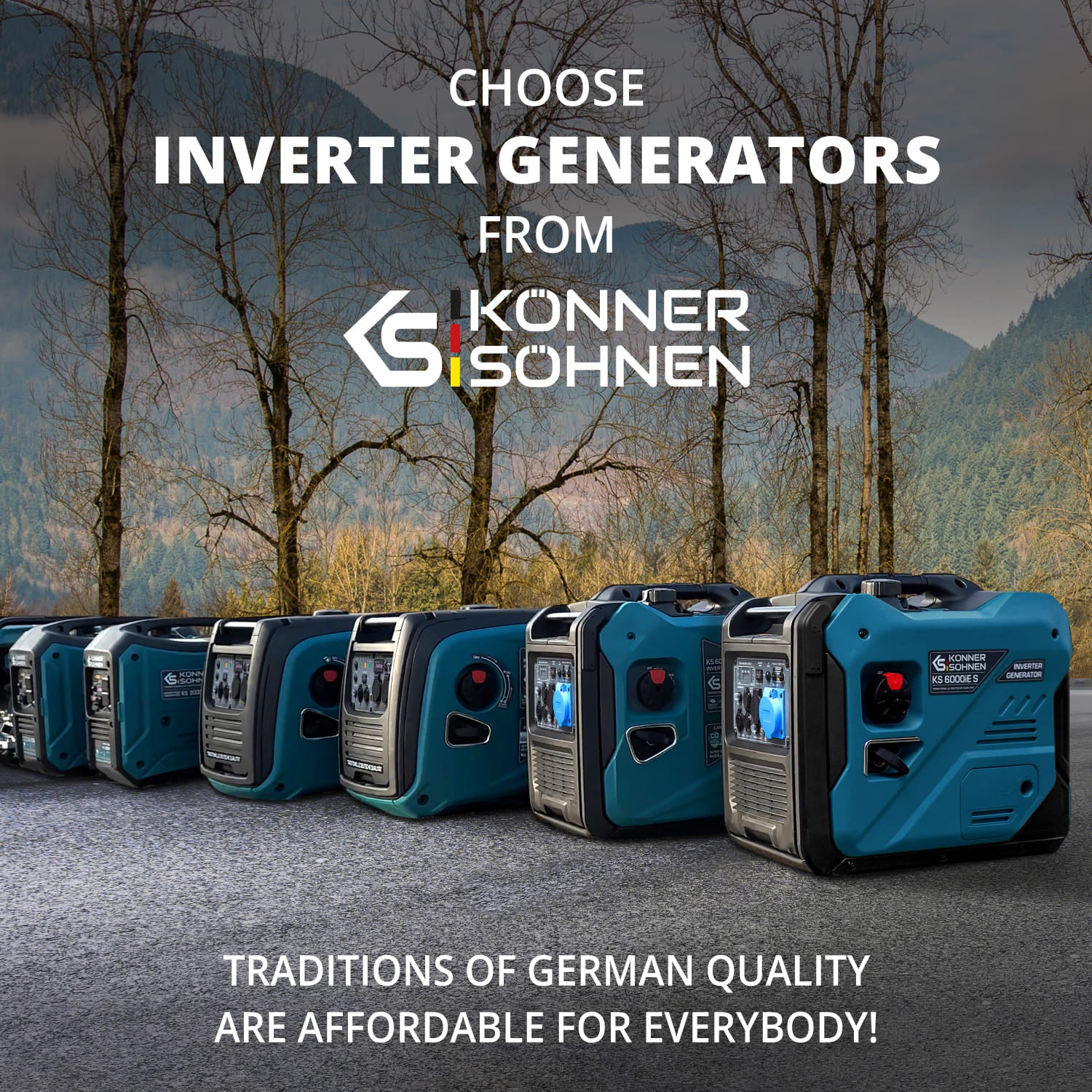 LPG/gasoline inverter generator KS 4000iEG S