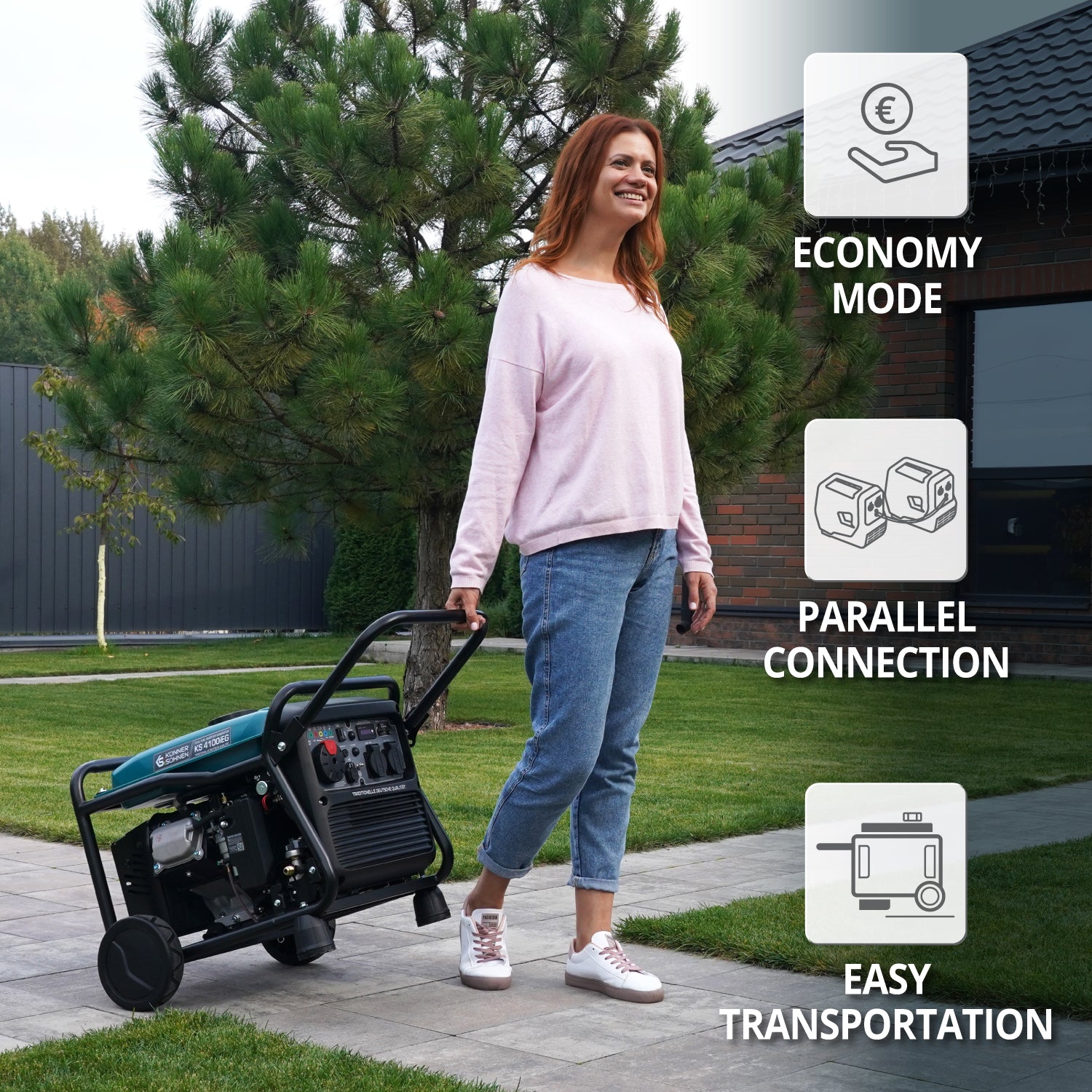 Invertorový generátor na LPG/benzín KS 4100iEG