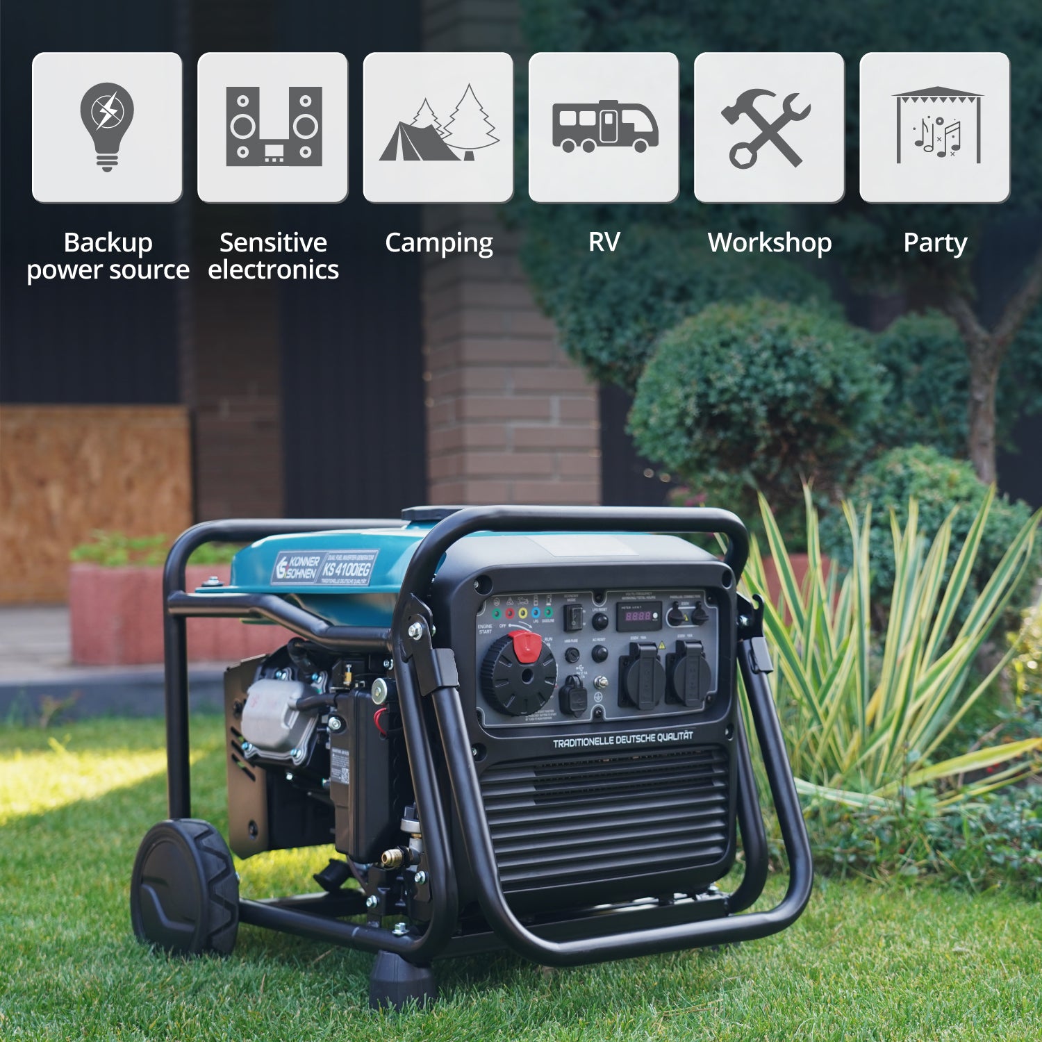 Invertorový generátor na LPG/benzín KS 4100iEG
