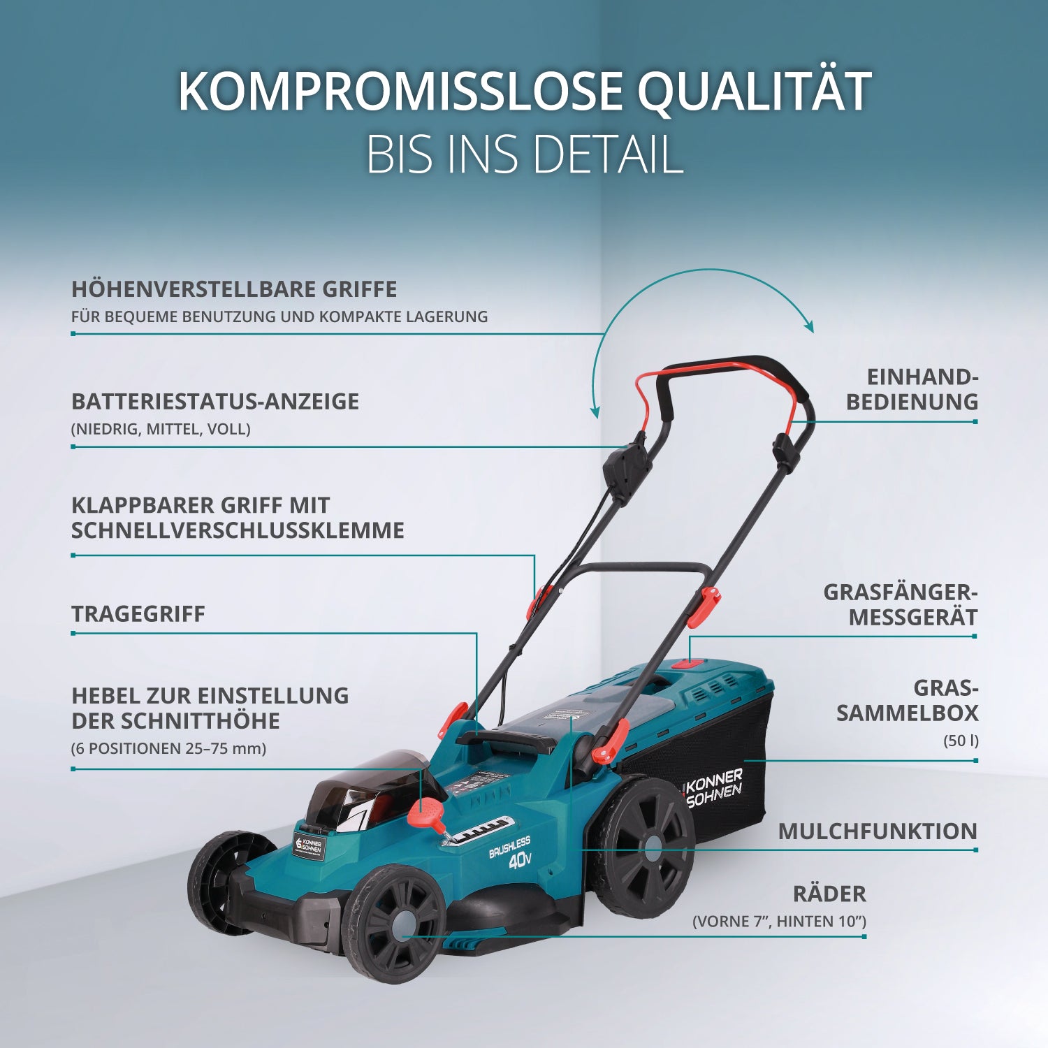 Ledningsfri plæneklipper KS 43LM-40V