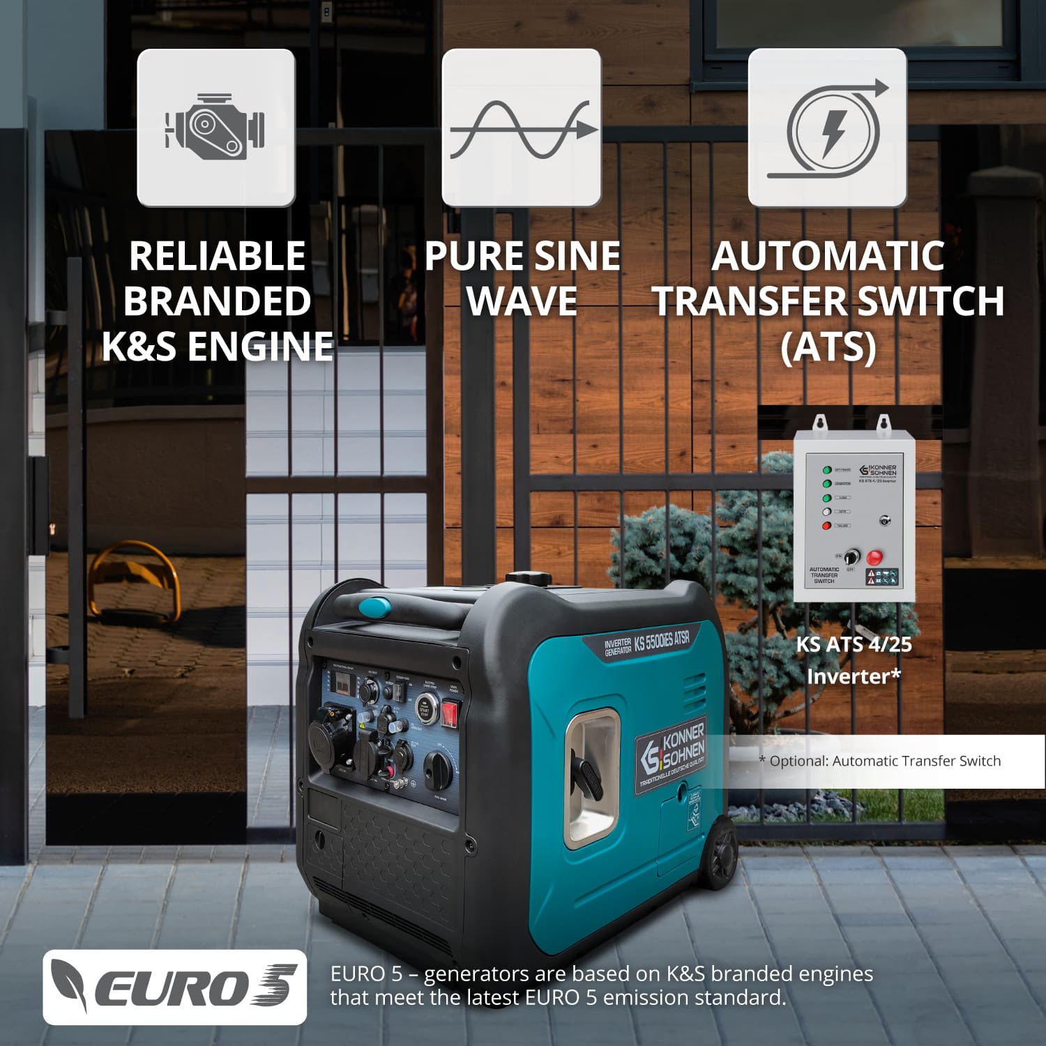 Αντιστροφέας γεννήτρια KS 5500iES ATSR