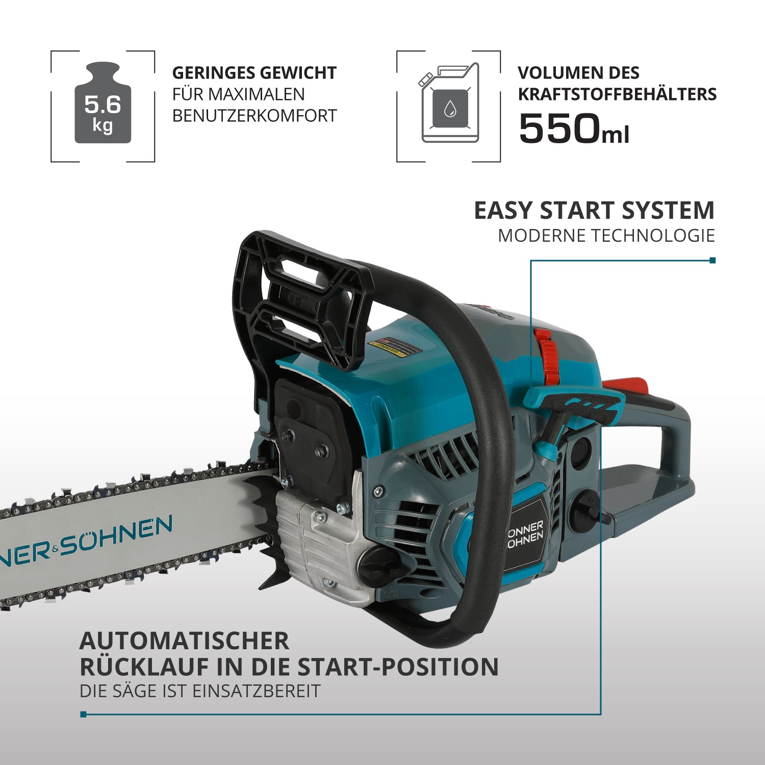 Benzinska motorna testera KS CS21G-16