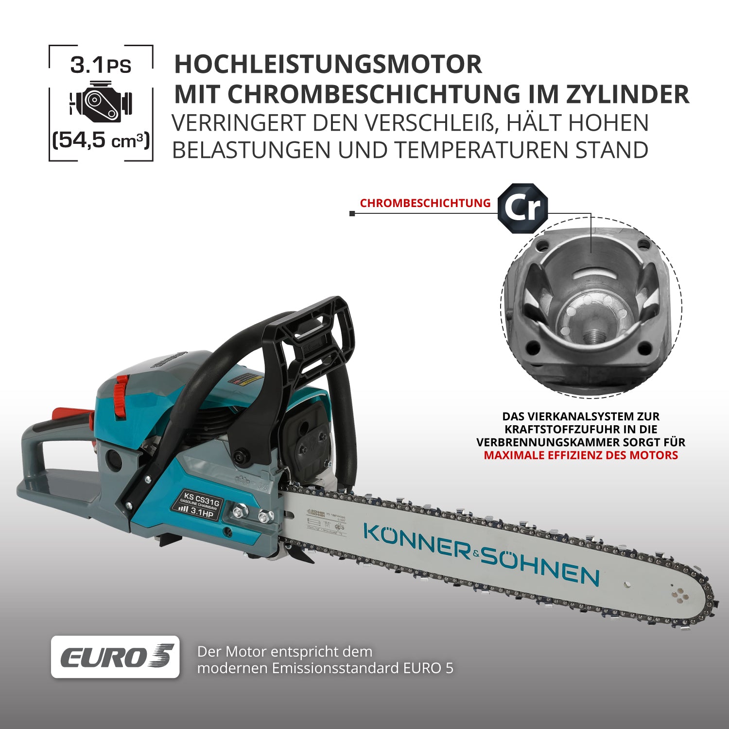 Benzinska motorna testera KS CS31G-16