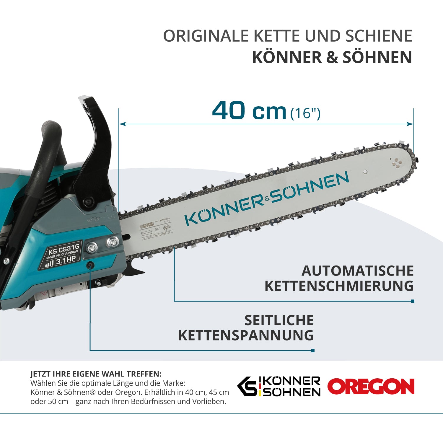 Benzinska motorna testera KS CS31G-16