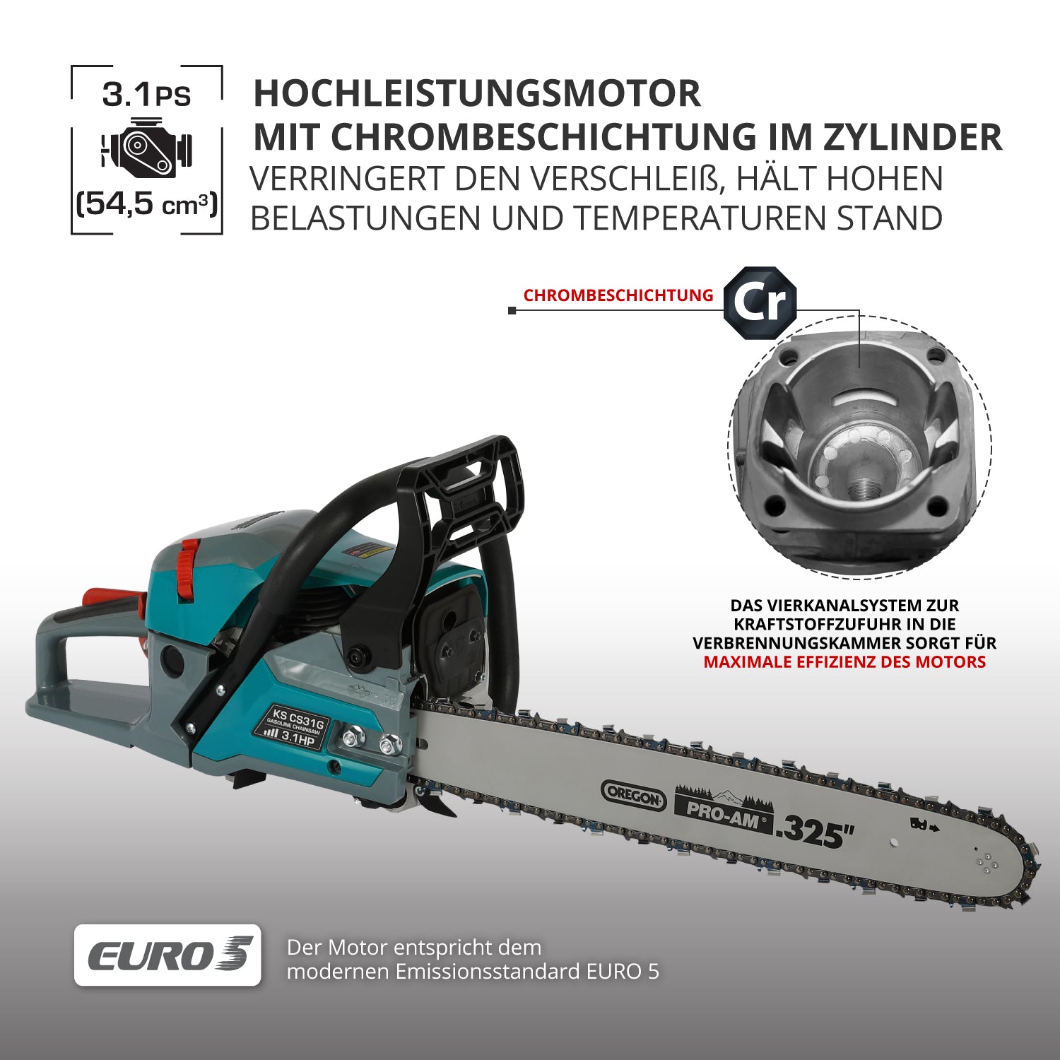 Benzinska motorna testera KS CS31G-20-1