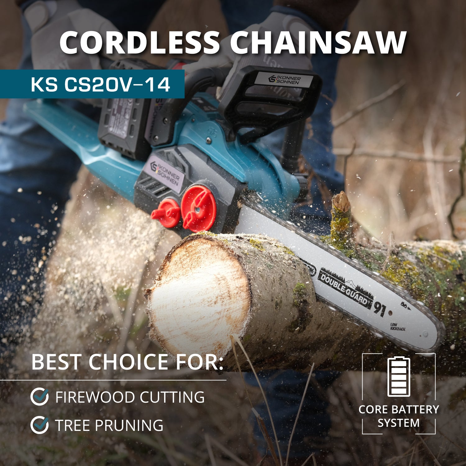 Bežična motorna testera KS CS40V-14
