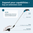 Cordless 2 in 1 Grass Shear and Hedge Trimmer with Telescopic Extension Pole KS SHT-8V + Extension Pole thumbnail