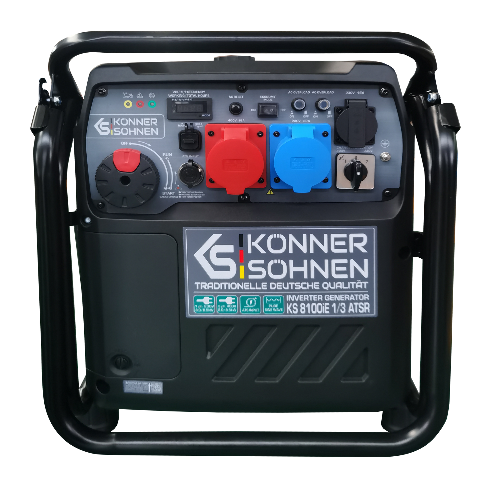Inverter-Stromerzeuger KS 8100iE 1/3 ATSR