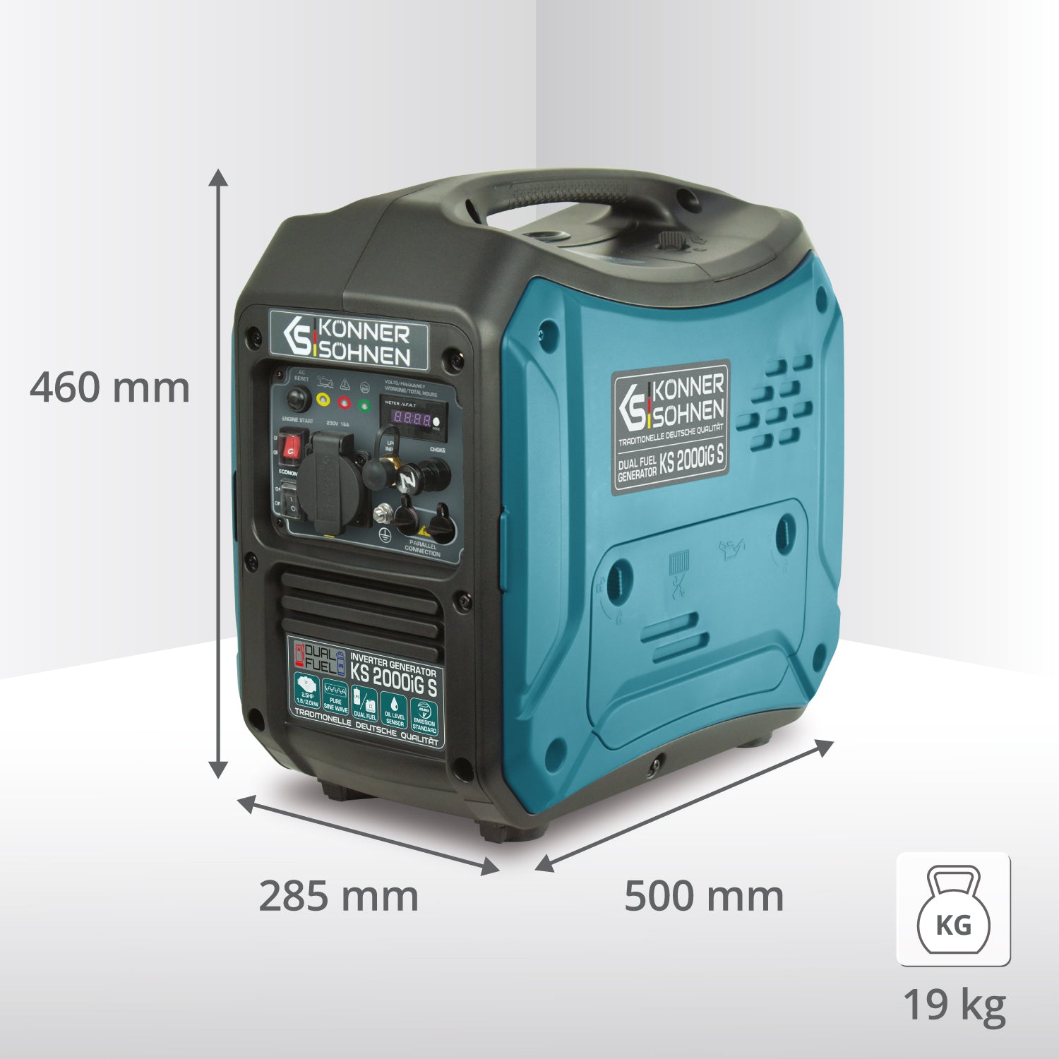 Invertorový generátor na LPG/benzín KS 2000iG S