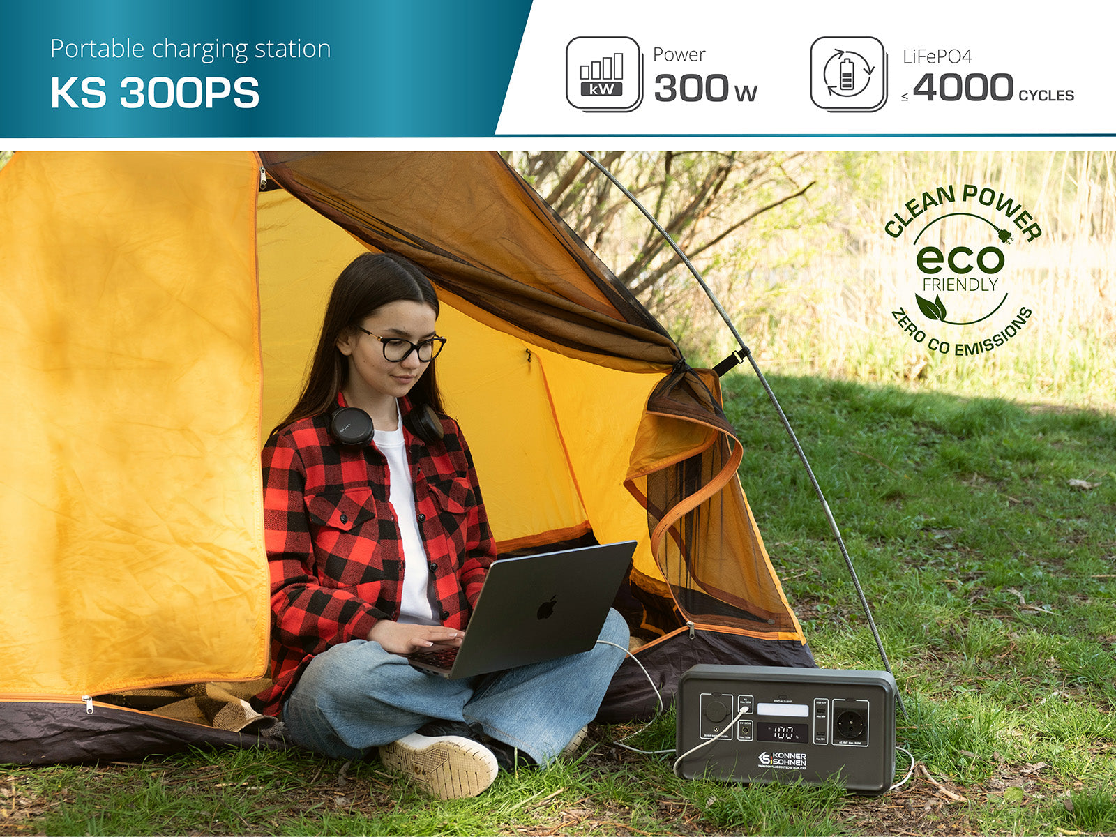 Φορητός σταθμός ενέργειας LifePO4 KS 300PS