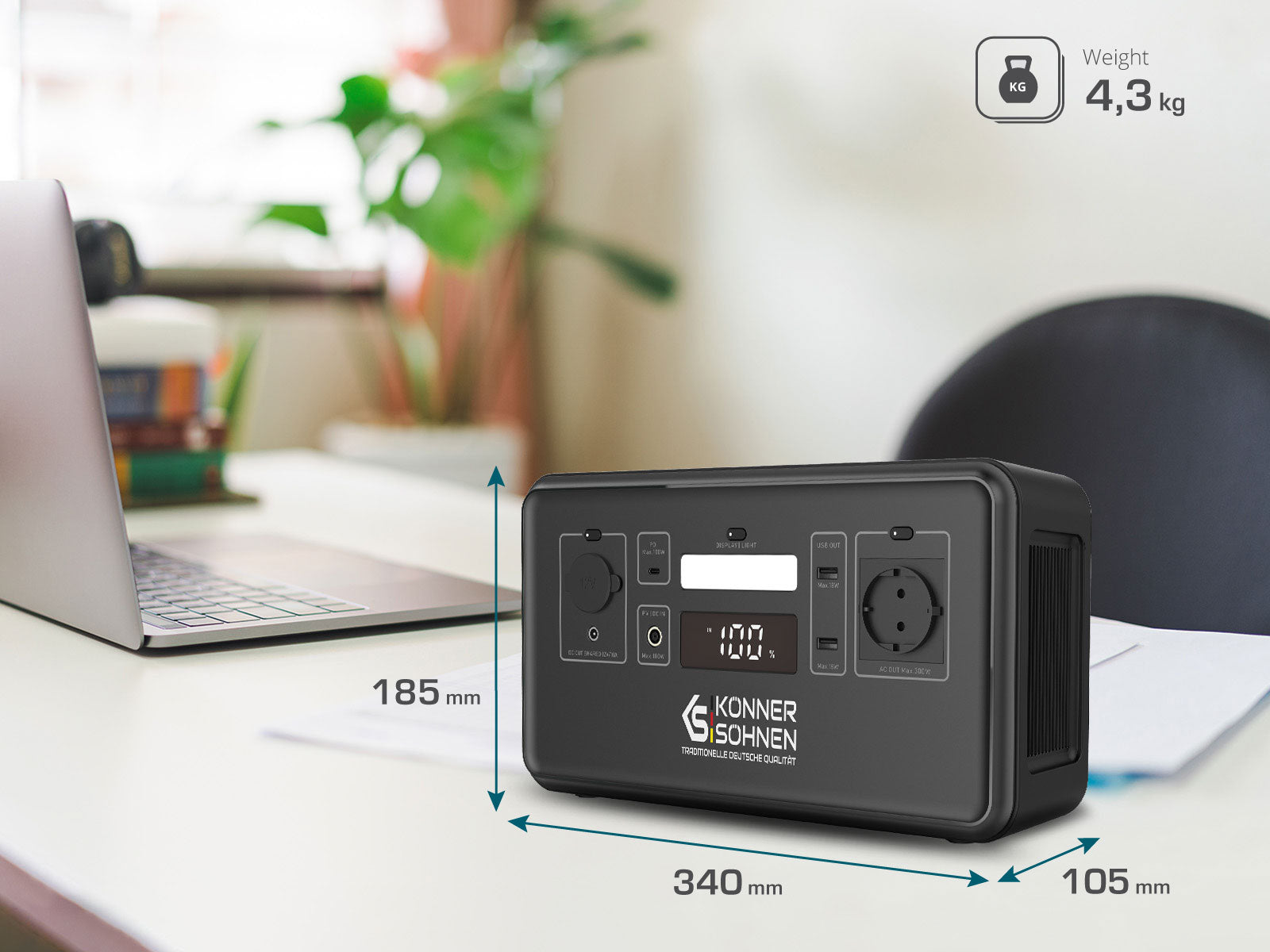 Φορητός σταθμός ενέργειας LifePO4 KS 300PS