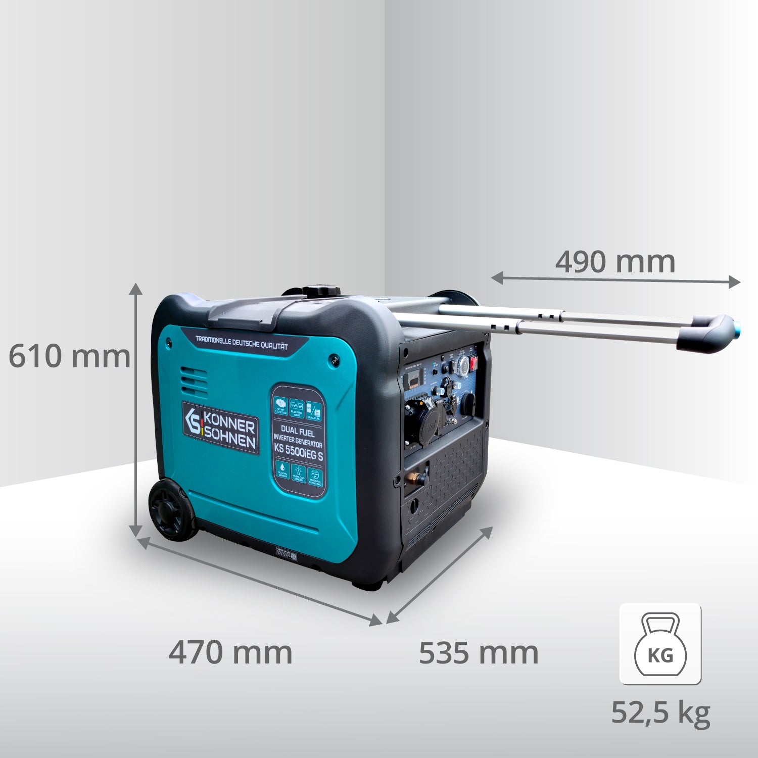 Generator cu inverter pe GPL/benzină KS 5500iEG S