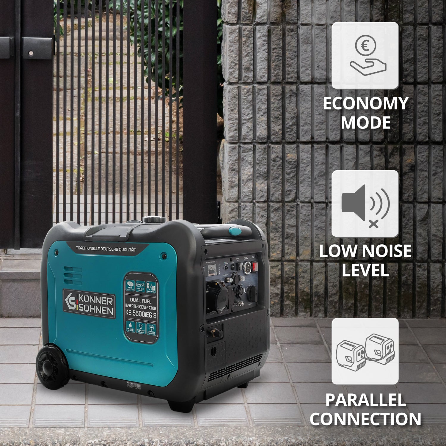 Generator cu inverter pe GPL/benzină KS 5500iEG S