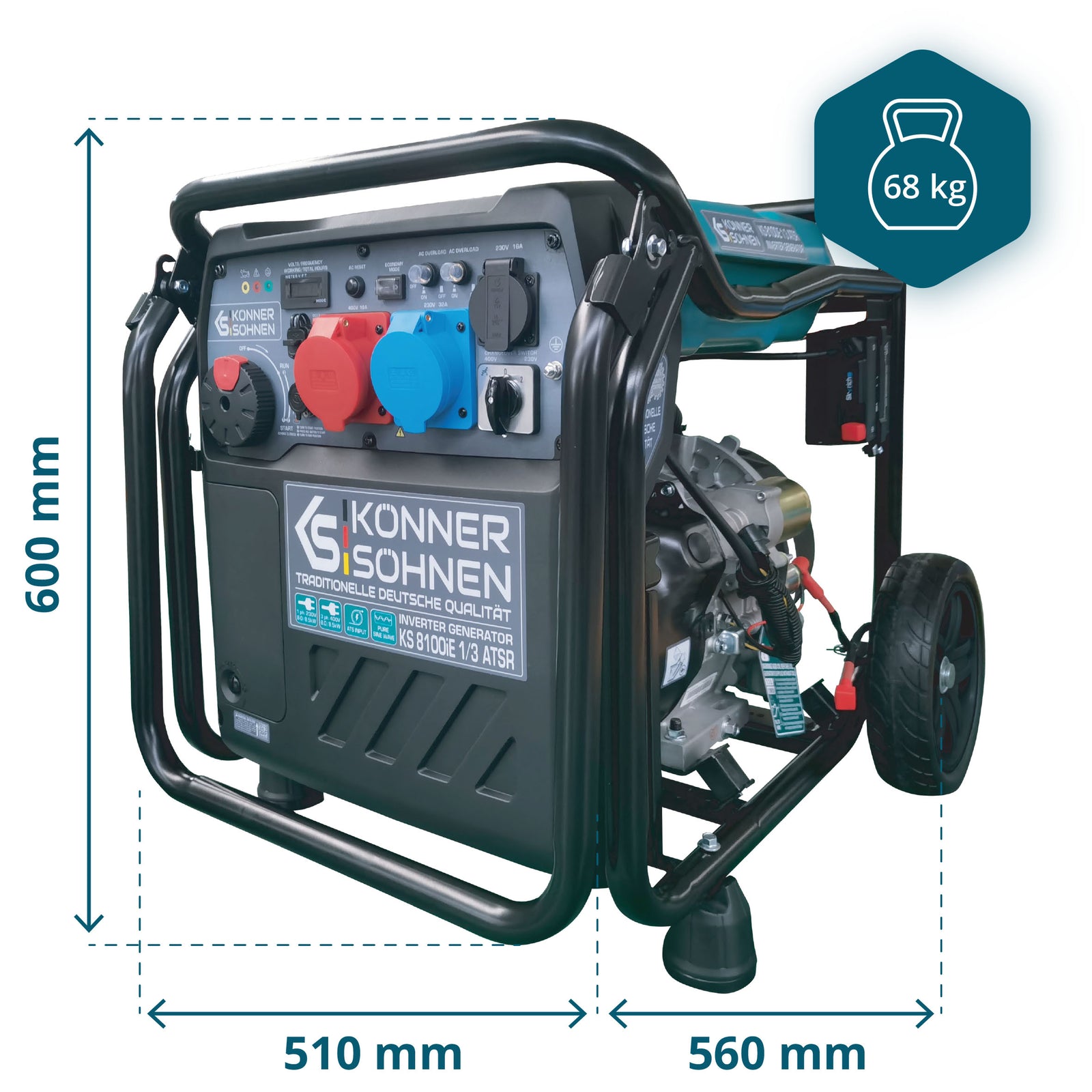 Generator invertor KS 8100iE 1/3 ATSR