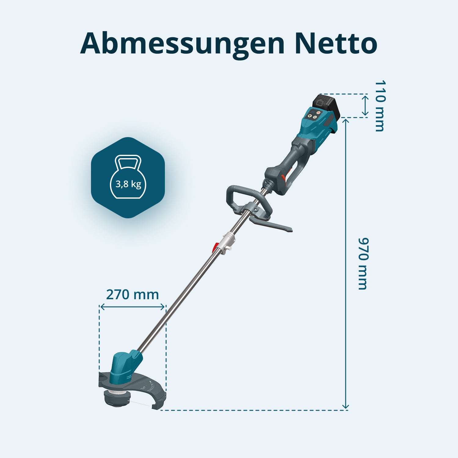 Ledningsfri buskrydder & græstrimmer KS BCT-20V