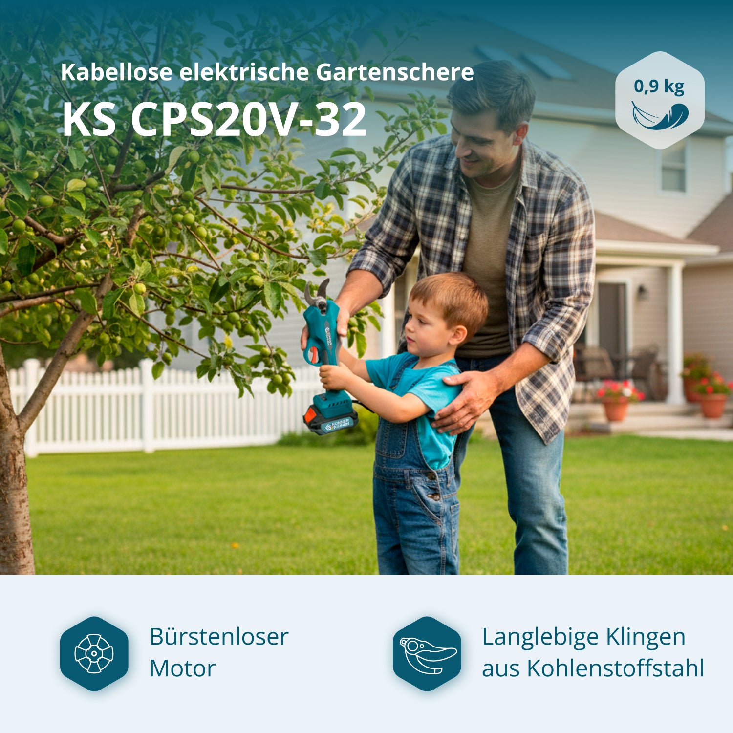 Akumulátorové elektrické prořezávací nůžky KS CPS20V-32