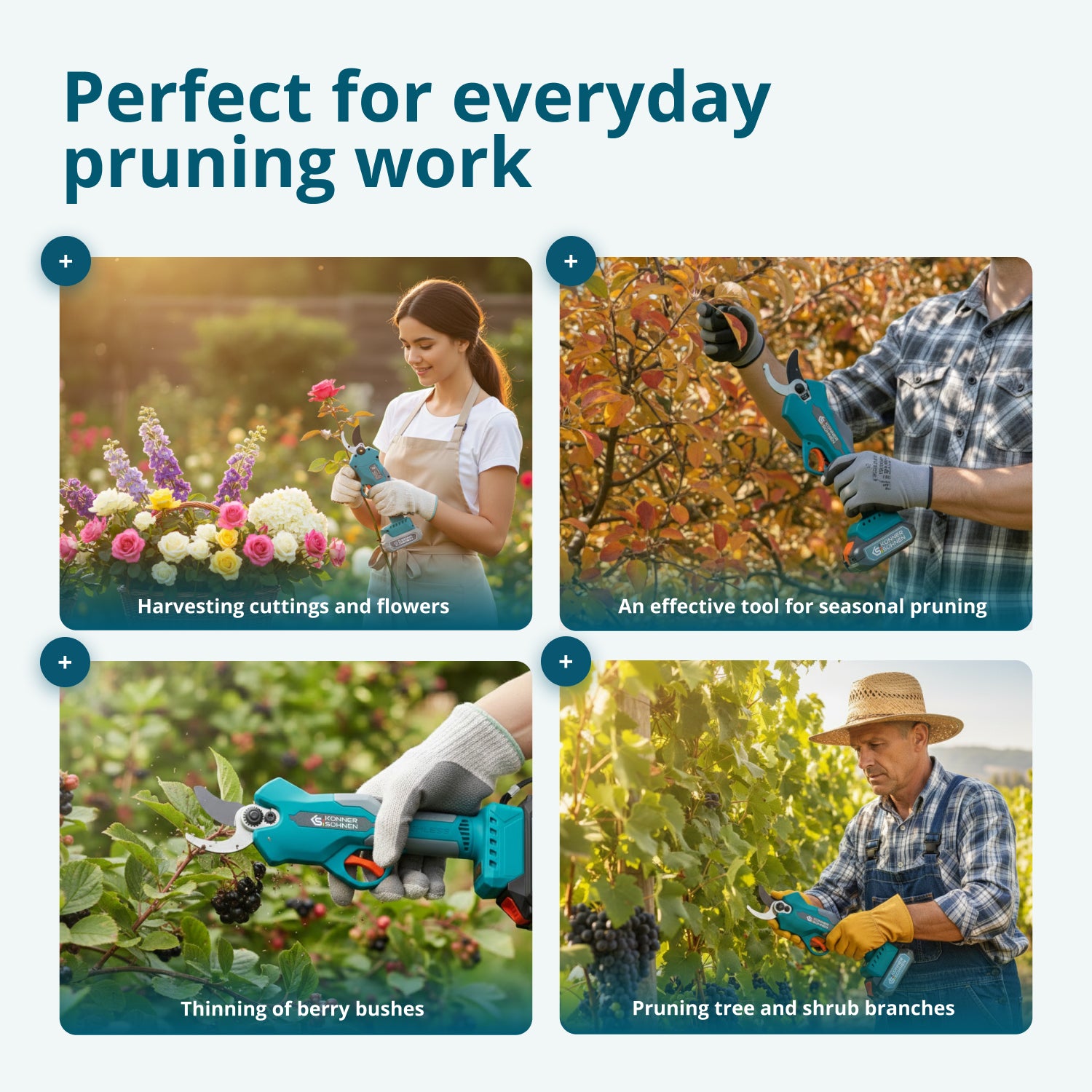 Cordless Electric Pruning Shears KS CPS20V-32 Case