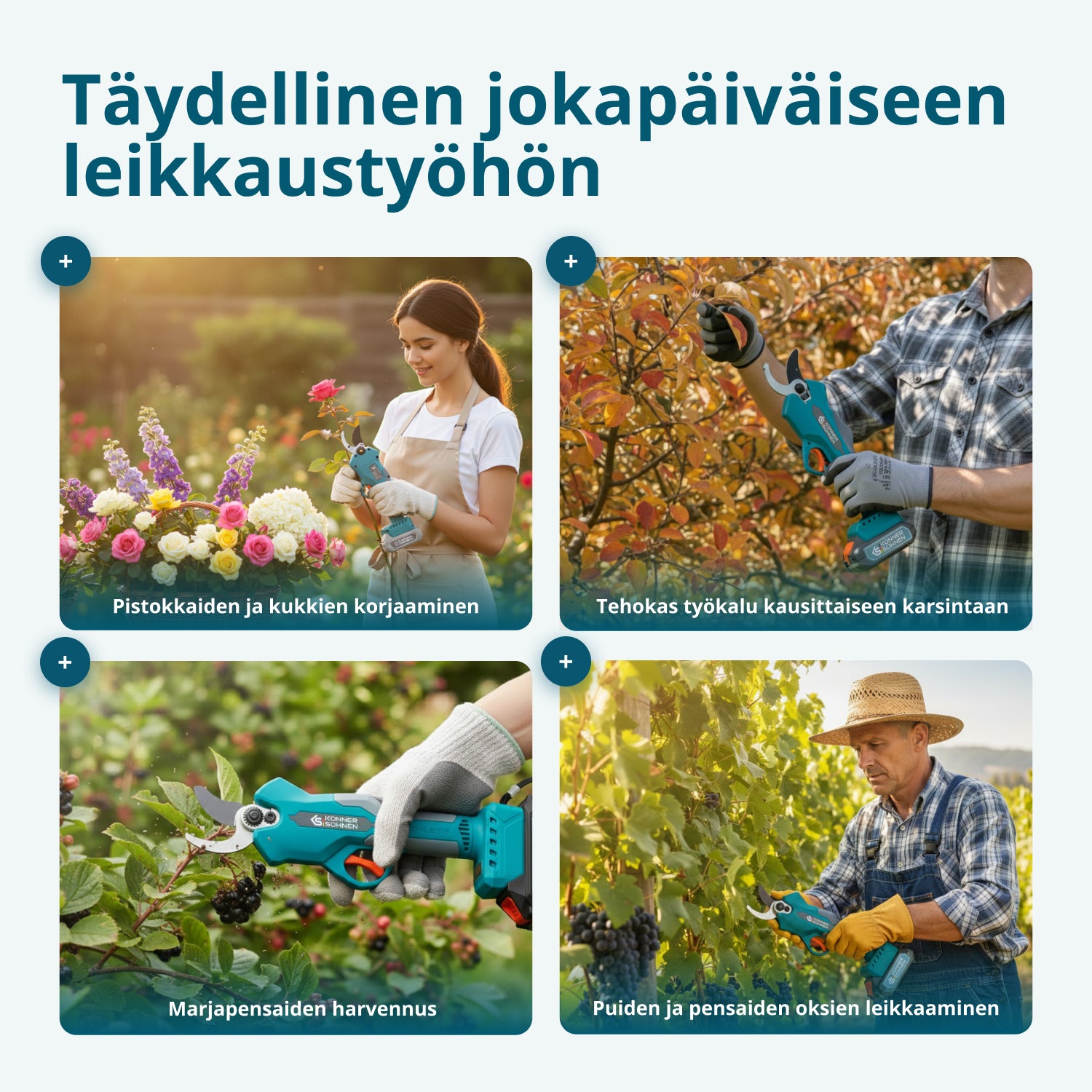 Johdottomat sähköiset oksasakset KS CPS20V-32