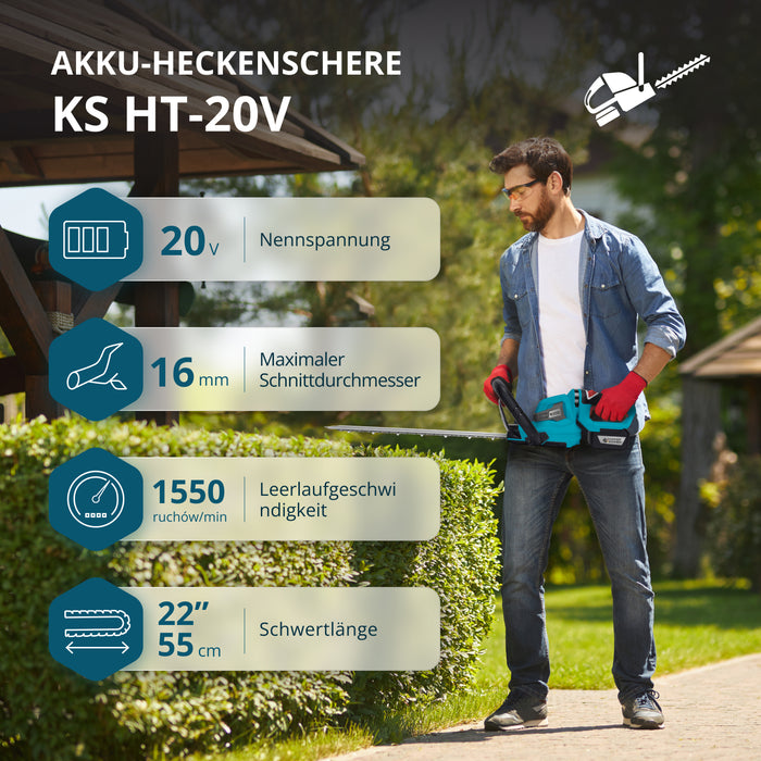 Промоционален комплект за подрязване на жив плет KS LBV-HT-SET