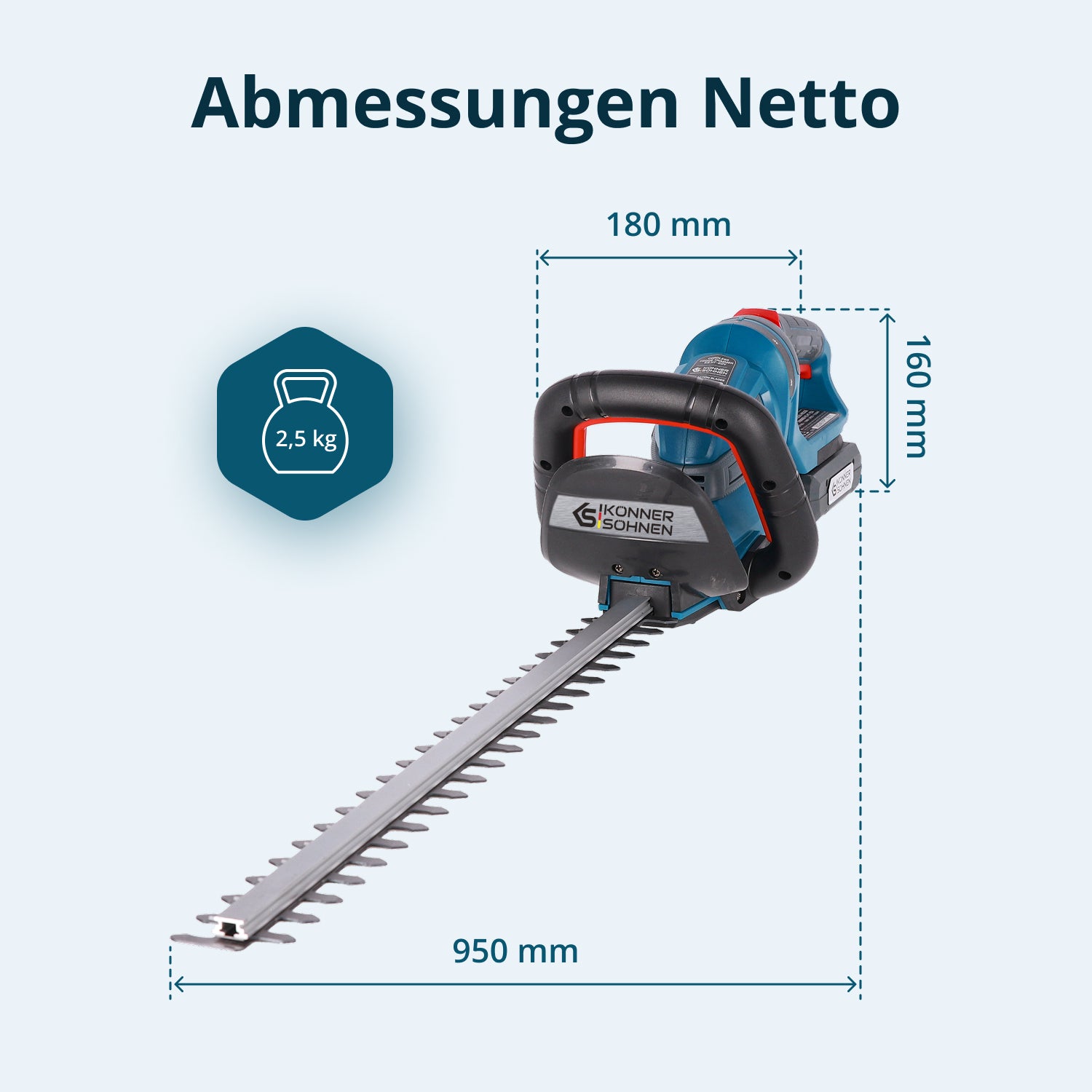 Vezeték nélküli sövénynyíró KS HT-20V