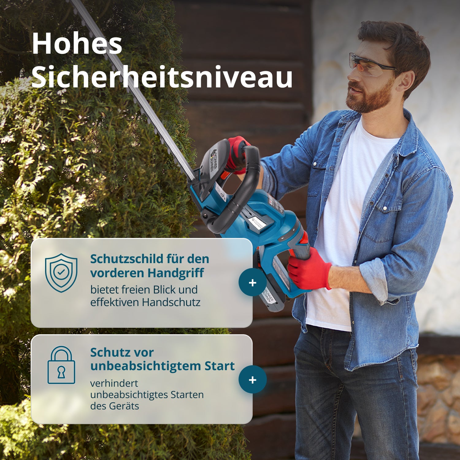 Vezeték nélküli sövénynyíró KS HT-20V