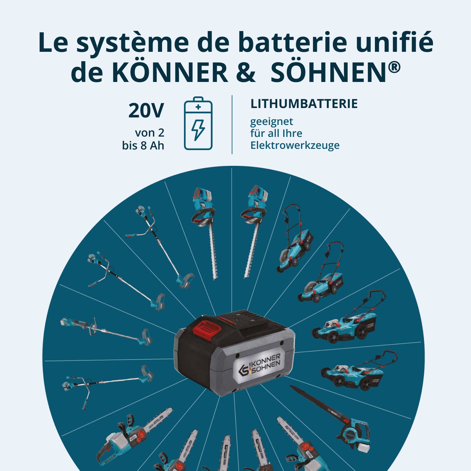 Vezeték nélküli sövénynyíró KS HT-20V