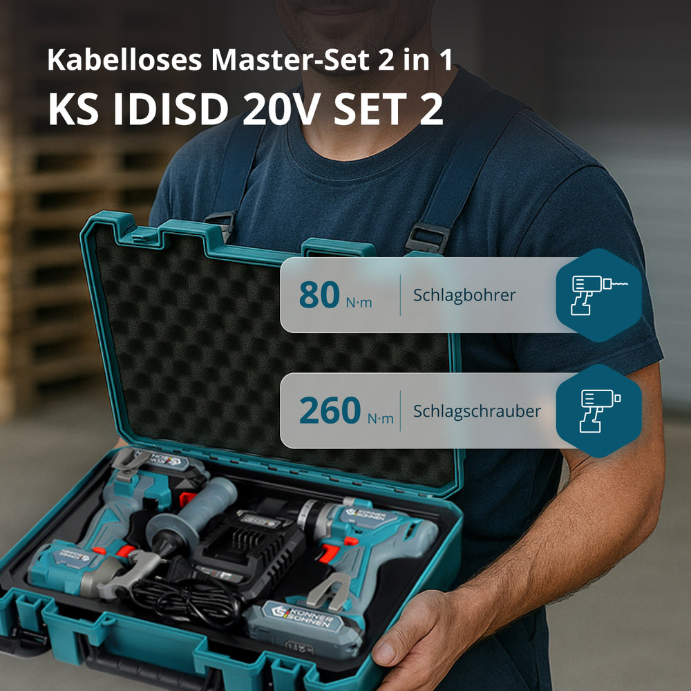 Безжичен майсторски комплект 2в1 KS IDISD 20V SET 2