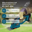 Akku-Grasschere und Heckenschere 2 in 1 KS SHT-20V thumbnail