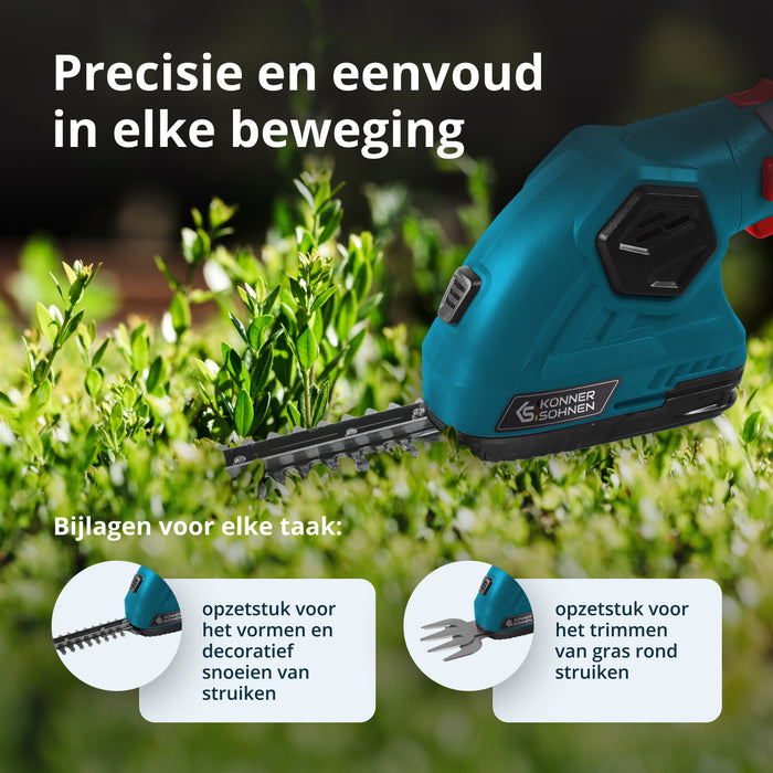 Snoerloze 2 in 1 Gras Schaar en Heggenschaar KS SHT-8V