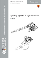 Aspirador-soplador inalámbrico de jardín KS LBV-40V
