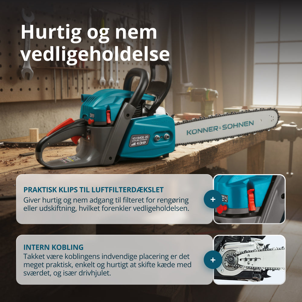 Benzinmotorsav KS CS40G-20